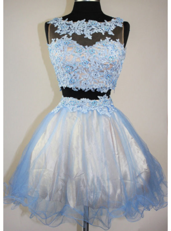 Cheap homecoming dresses Two Pieces Classy Homecoming Dress