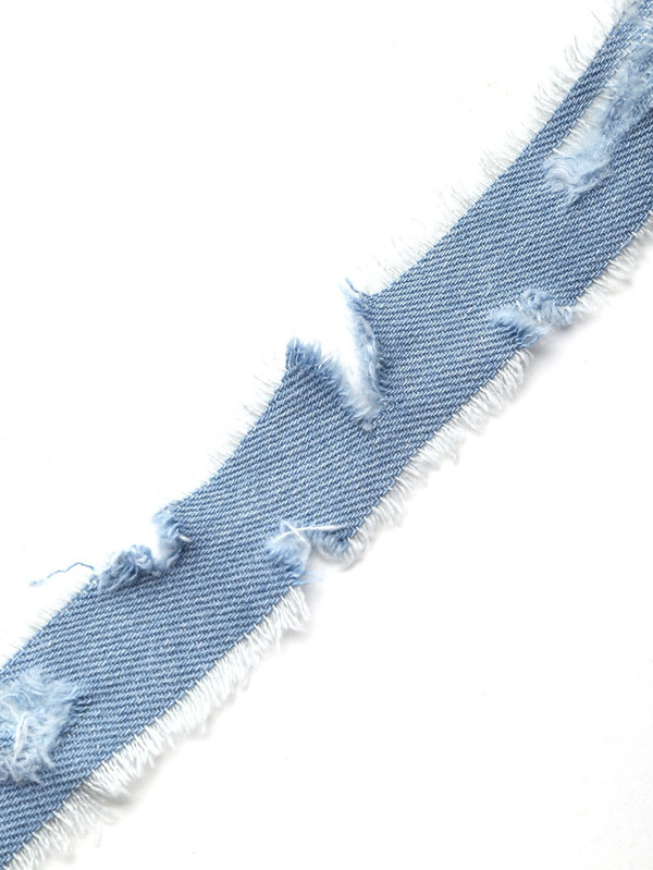 Distressed Denim Choker