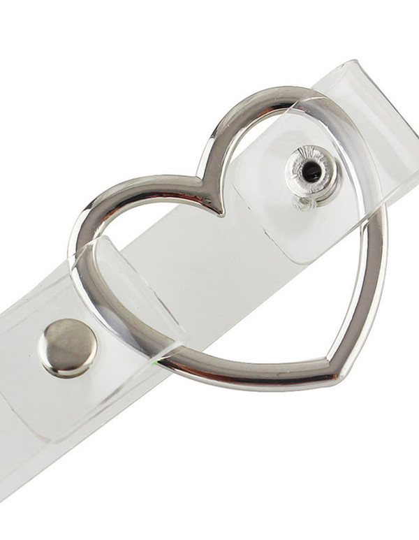 Transparent Pu Leather Choker Necklace