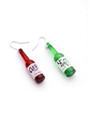 Beer Bottle Shaped Drop Earrings