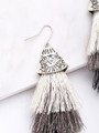 Tiered Tassel Drop Earrings