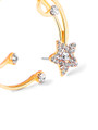 Rhinestone Star Design Ear Cuff 1pc