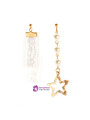 Open Star & Lace Drop Mismatched Earrings