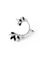 Two Tone Rhinestone Decorated Ear Climber 1pc