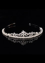 In Stock Chic Alloy Wedding Tiara With Pearls