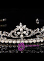 In Stock Chic Alloy Wedding Tiara With Pearls