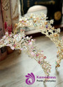 In Stock Delicate Alloy Wedding Tiaras With Rhinestones