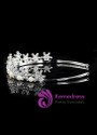 In Stock Elegant Alloy Wedding Tiara With Rhinestones & Pearls