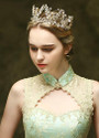 In Stock Delicate Alloy Wedding Tiara With Rhinestones