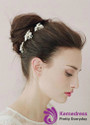 In Stock Pretty Alloy Wedding Hair Jewelry With Rhinestones & Pearls