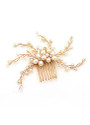 Wedding Hair Jewelry With Rhinestones & Pearls
