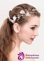 Chic Alloy Wedding Hair Jewelry With Pearls