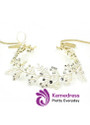 Graceful Alloy Wedding Hair Jewelry With Rhinestones & Pearls