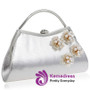Beautiful Trendy Style Pearl Adornment Women's Clutch