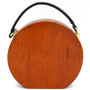 Simper Personality Semi-Circle Wood Evening Clutch