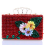 Fashion Shiny Floral Diamond Evening Clutch