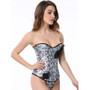 Floral Print Lace-Up Waist Slimming Corset