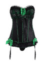 Black Sweetheart Ruffled Corset