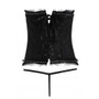 Cheap Lace Panel Rhinestone Corset Top