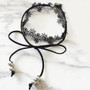Cheap Bowknot Lace Layered Choker Necklace