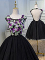 Short Homecoming Dress Tulle Homecoming Dress Open-Back
