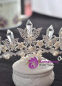 Fashionable Excellent Alloy Wedding Tiaras With Rhinestones & Pearls