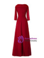 Hot Sale Long Sleeve Beading A-Line Mother of the Bride Dress