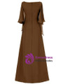 New arrivals Scoop Neck Rhinestone Chiffon Floor-Length Mother of the Bride Dress