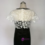 Latest White Lace And Black Knee length Mother of the Bride Dresses