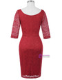 Fashion Vintage Half Sleeve Evening Gowns Bodycon Mother of the Bride Dresses