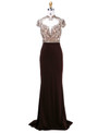 Fashion  Mother of The Bride Dresses New Arrival with High-Neck Crystal Beading