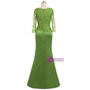 Graceful  Green 2017 Mother Of The Bride Dresses Mermaid Long Sleeves Lace