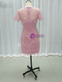 Romance Pink Lace Knee Length Two Pieces Mother Of The Bride Dresses With Jacket