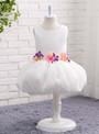 Classic Skirt Floral O-neck Ball Gown Flower Girl Gowns Children