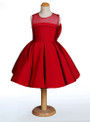 Hot Sale Red Flower Girl Dresses Stain High Quality