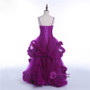 Brilliant Purple Diamond Tulle Flower Girl Dresses Sleeveless Pageant Dresses For Girls