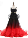 Wonderful Baby Sleeveless Gradually Color Tulle Flower Girl Dresses Ruffles