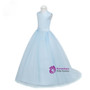 Pretty Light Blue Ball Gown Flower Girl Dresses Sleeveless