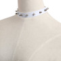 Cheap White Rivet Artificial Leather Choker Necklace