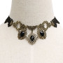 Cheap Artificial Crystal Inlay Lace Necklace
