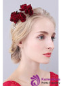 Hair Jewelry With Cloth Roses & Lamina Chic Alloy Wedding