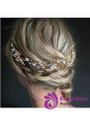 Beautiful Hair Jewelry With Rhinestones & Pearls Glamoroust Wedding