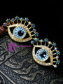 Cheap Eye Shape Rhinestone Stud Earrings