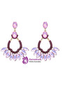Fashion Faux Crystal Oval Earrings