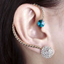 Cheap Pair of Rhinestone Ball Earrings