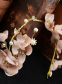 tiara bride hair ornament beautiful pink flower long style
