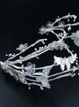 wedding hair jewelry 2017 new fashion transparent white butterfly tiara women
