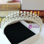 crystal bridal headdress white wedding crown princess quinceanara tiara