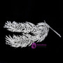 feather tiara hair accessories wedding bridal headdress marriage side clip rhinestone