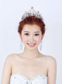 decorated wedding crystal bridal crown exaggerated hair ornaments